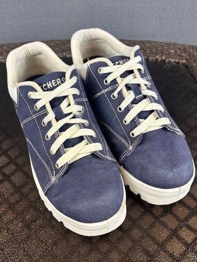 Vintage 90's Skechers USA Street Cleats Canvas Lace Up Sneakers Size 9.5
